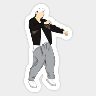 Kim Taehyung Run Bts Sticker